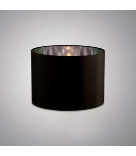 Round Shade Small Black, Chrome 300mm x 220mm - 2