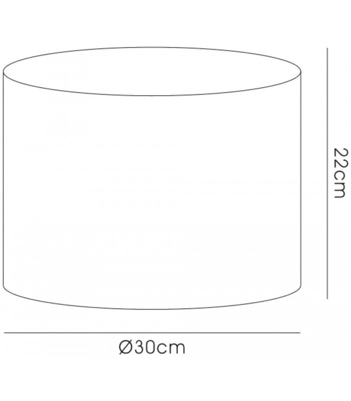 Round Shade Small Black, Chrome 300mm x 220mm - 3