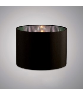 Round Shade Medium Black, Chrome 350mm x 250mm - 2