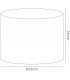 Round Shade Medium Black, Chrome 350mm x 250mm - 3