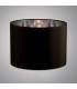 Round Shade Large Black, Chrome 410mm x 300mm - 2