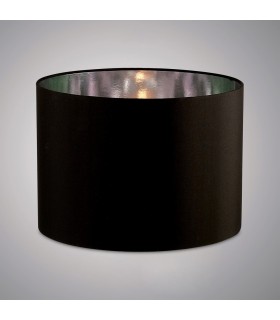 Round Shade Large Black, Chrome 410mm x 300mm - 2