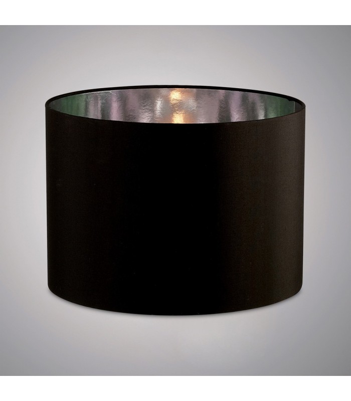 Round Shade Large Black, Chrome 410mm x 300mm - 2
