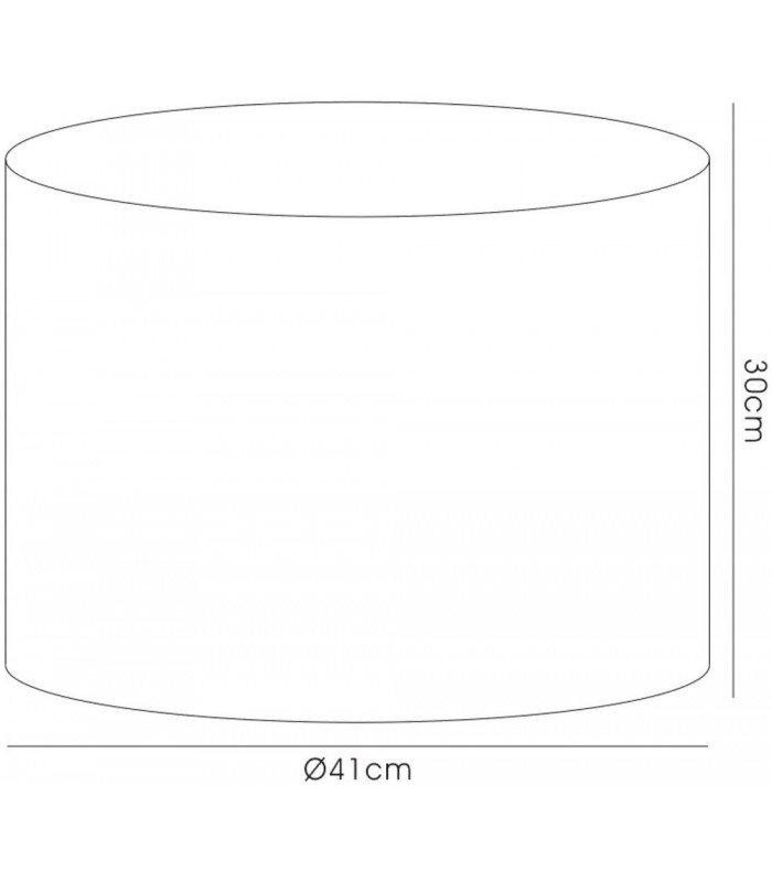 Round Shade Large Black, Chrome 410mm x 300mm - 3
