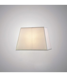 Rectangular Plain Fabric Shade, 270, 360x 240mm, White - 2