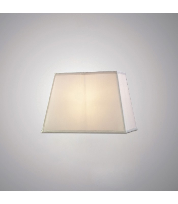 Rectangular Plain Fabric Shade, 270, 360x 240mm, White - 2