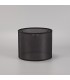 Round Shade Small Sheer Weave Fabric Black 200 x 160mm - 2