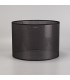 Round Shade Medium Sheer Weave Fabric Black 300mm x 220mm - 2