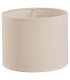 Round Fabric Shade Ivory Cream 200 x 160mm - 4