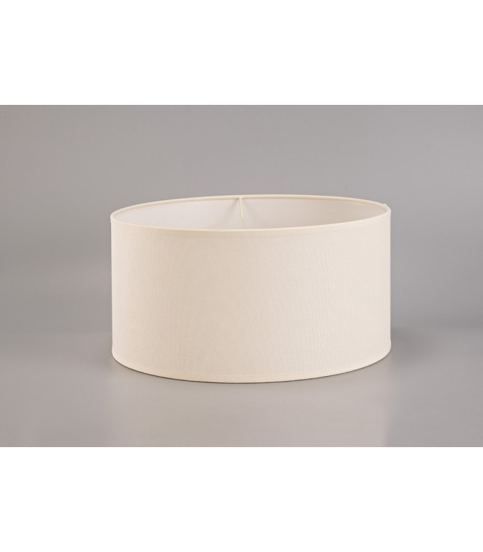 Round Fabric Shade Ivory Cream 400 x 200mm - 2
