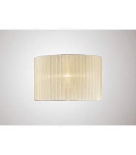 Round Organza Shade Cream 360mm x 230mm, Suitable For Table Lamp - 2