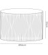 Round Organza Shade Cream 360mm x 230mm, Suitable For Table Lamp - 3