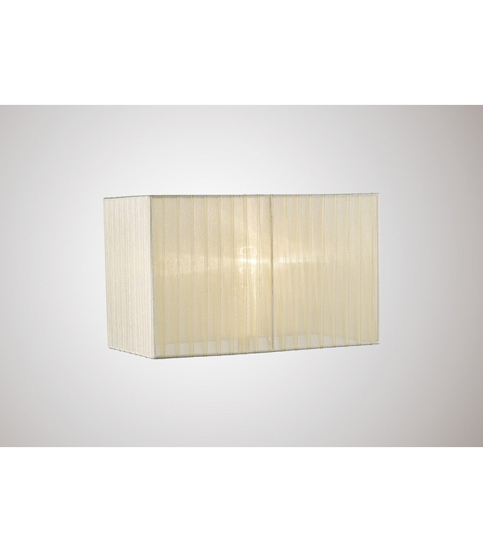 Rectangle Organza Shade, 380x190x230mm, Cream, For Table Lamp - 2