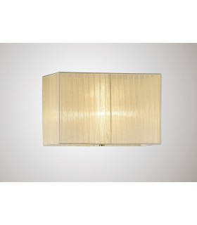 Rectangle Organza Shade, 400x210x260mm Cream, For Floor Lamp - 2