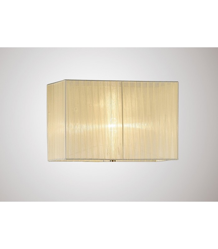 Rectangle Organza Shade, 400x210x260mm Cream, For Floor Lamp - 2