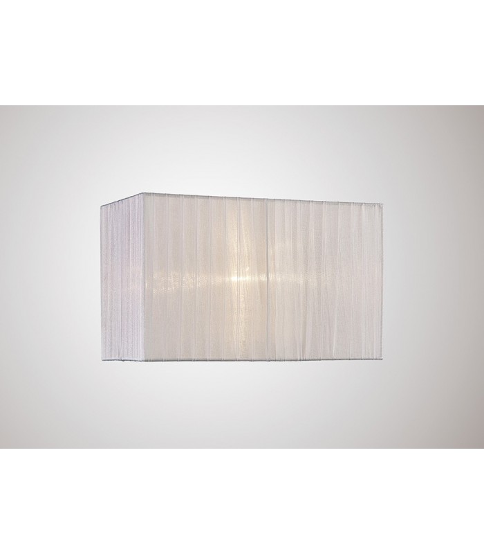 Rectangle Organza Shade, 380x190x230mm, White, For Table Lamp - 2