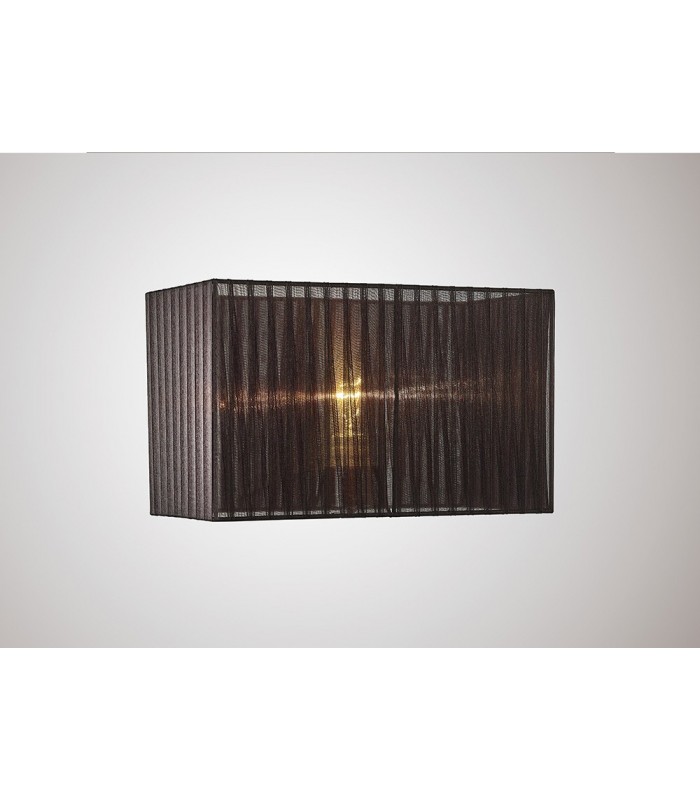 Rectangle Organza Shade, 380x190x230mm, White, For Table Lamp - 4
