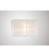 Rectangle Organza Shade, 400x210x260mm, Cream, White, For Floor Lamp - 2