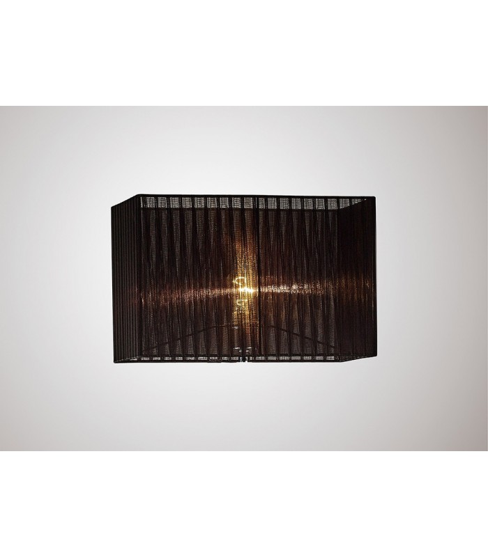 Rectangle Organza Shade, 400x210x260mm, Cream, White, For Floor Lamp - 4