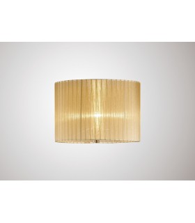 Round Organza Shade Soft Bronze 380mm x 260mm, Suitable For Floor Lamp - 2
