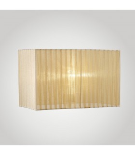 Rectangle Organza Shade, 400x210x260mm, Soft Bronze, For Floor Lamp - 2