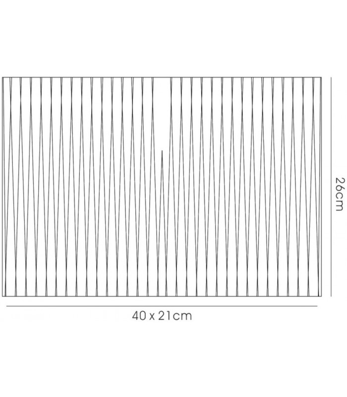 Rectangle Organza Shade, 400x210x260mm, Soft Bronze, For Floor Lamp - 3