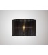 Round Organza Shade Black 360mm x 230mm, Suitable For Table Lamp - 2