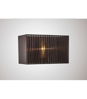 Rectangle Organza Shade, 380x190x230mm, Black, For Table Lamp - 2