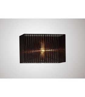 Rectangle Organza Shade, 400x210x260mm, Black, For Floor Lamp - 2