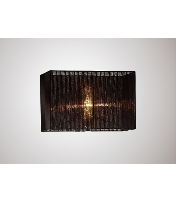Rectangle Organza Shade, 400x210x260mm, Black, For Floor Lamp - 2
