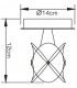 Ceiling 1 Light G9, Satin Nickel - 2