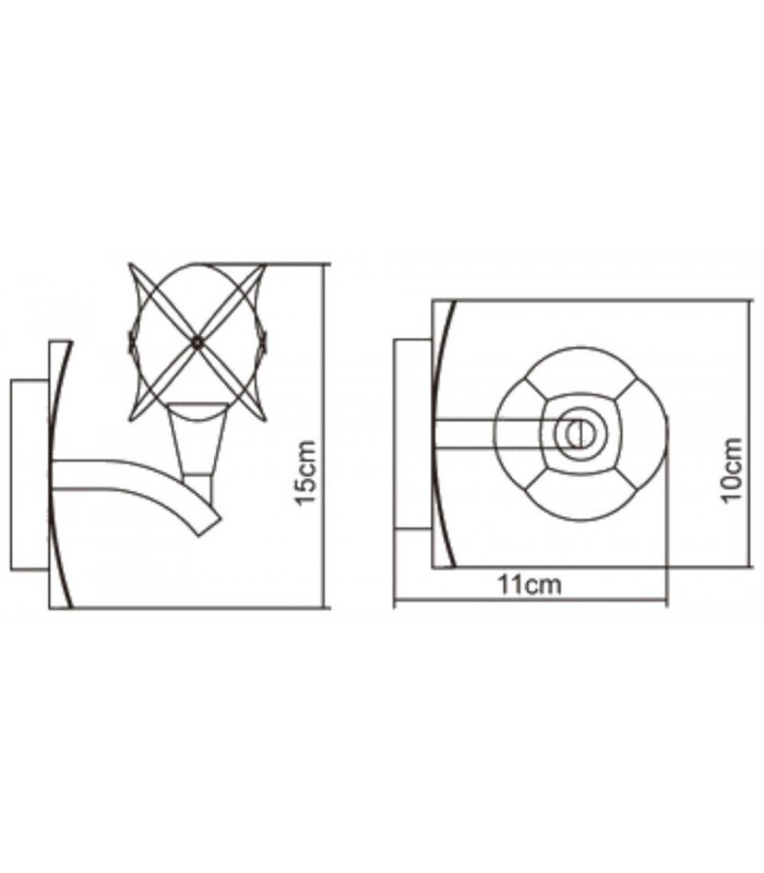 Wall Lamp Switched 1 Light G9, Satin Nickel - 2