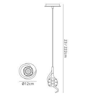 Ceiling Pendant 1 Light G9, Polished Chrome - 2
