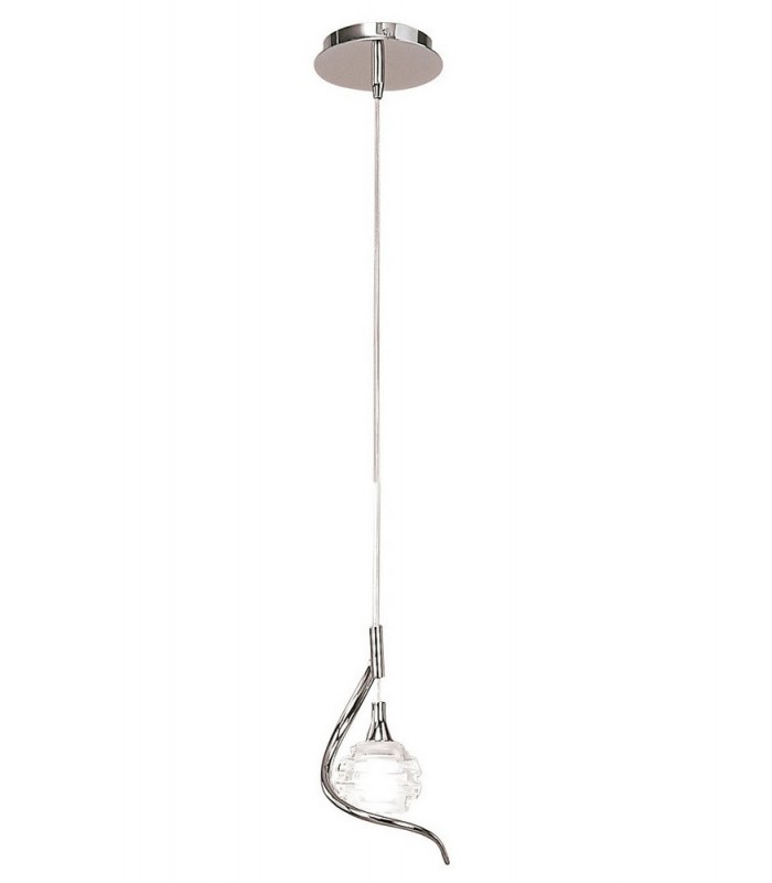 Ceiling Pendant 1 Light G9, Polished Chrome - 3