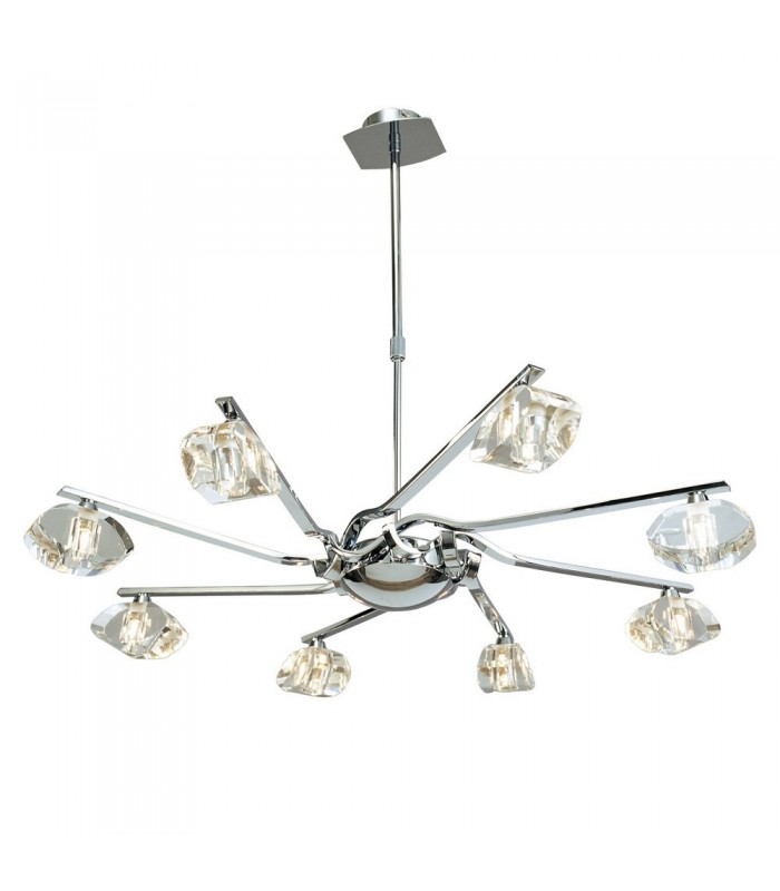 Ceiling Pendant 8 Light G9, Polished Chrome - 3
