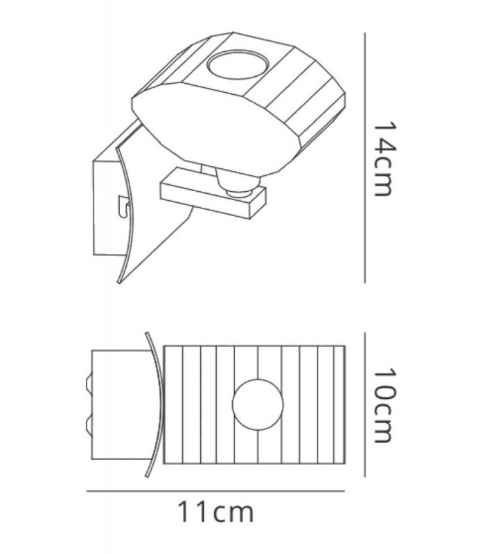 Wall Lamp Switched 1 Light G9, Polished Chrome - 2