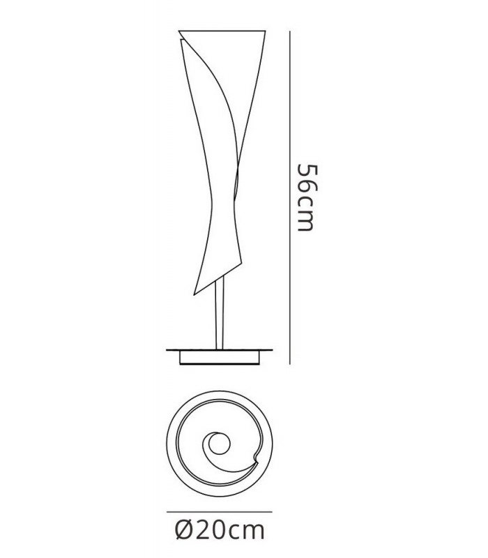 Table Lamp 1 Light E14, Satin Nickel - 2
