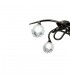 Semi Flush Ceiling 4 Light G9, Black Chrome - 3