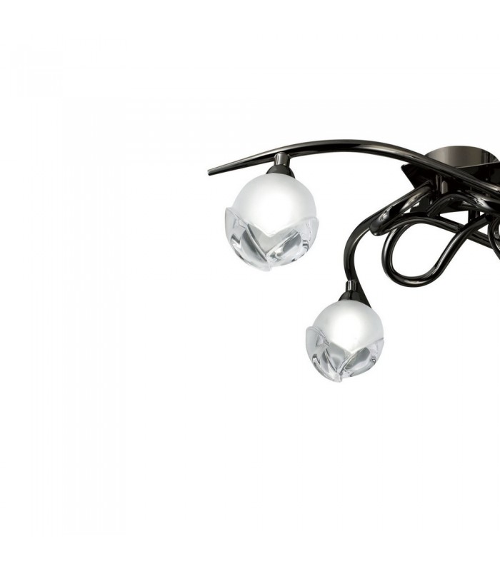 Semi Flush Ceiling 4 Light G9, Black Chrome - 3