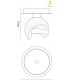 Ceiling 1 Light G9, Black Chrome - 2