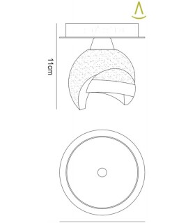 Ceiling 1 Light G9, Black Chrome - 2