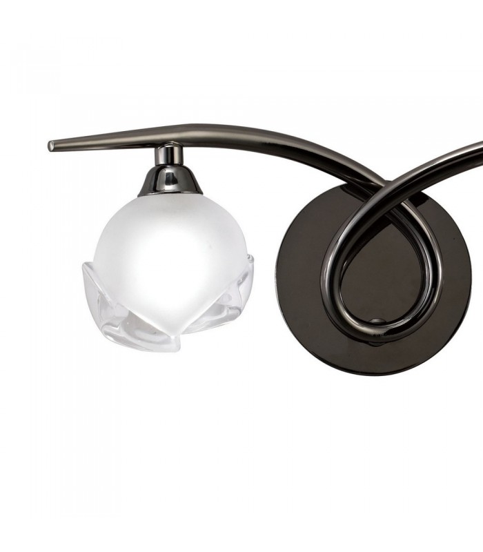 Wall Lamp Switched 2 Light G9, Black Chrome - 3