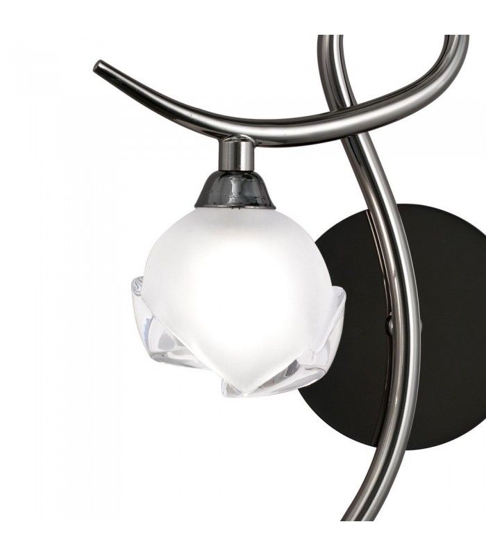 Wall Lamp Left Switched 1 Light G9, Black Chrome - 3