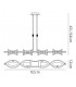 Telescopic 4 Light G9 Line, Antique Brass - 2