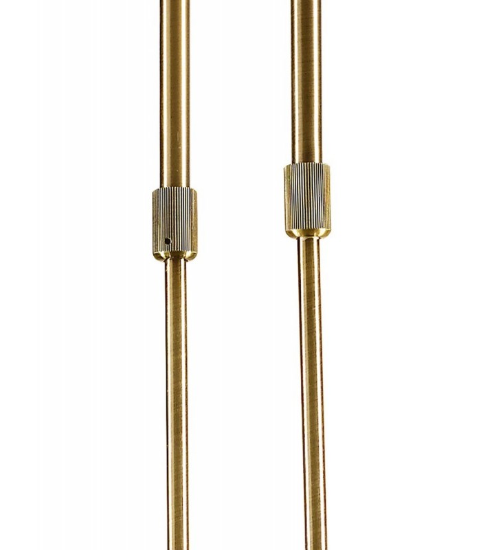 Telescopic 4 Light G9 Line, Antique Brass - 4