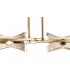 Telescopic 4 Light G9 Line, Antique Brass - 6