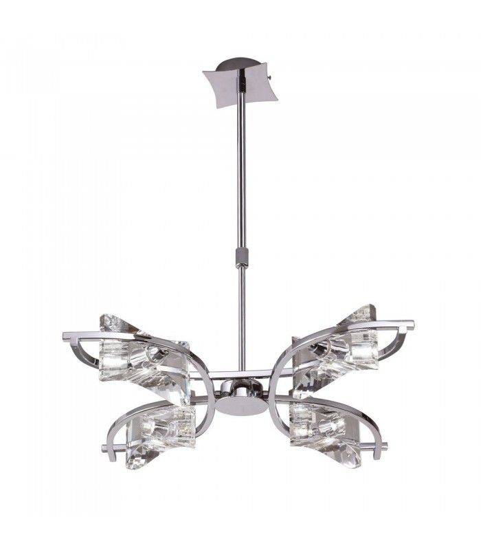 Telescopic Semi Flush Convertible 4 Light G9, Polished Chrome - 3