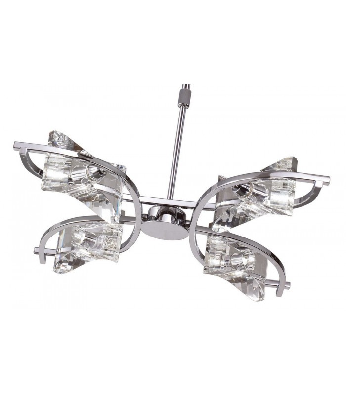Telescopic Semi Flush Convertible 4 Light G9, Polished Chrome - 6