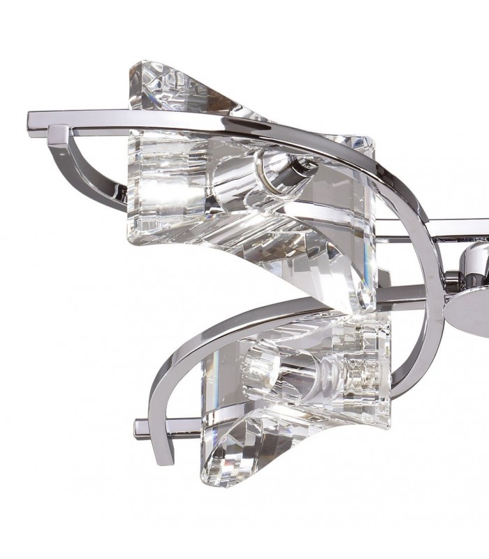 Telescopic Semi Flush Convertible 4 Light G9, Polished Chrome - 7
