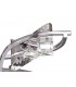 Telescopic Semi Flush Convertible 4 Light G9, Polished Chrome - 9